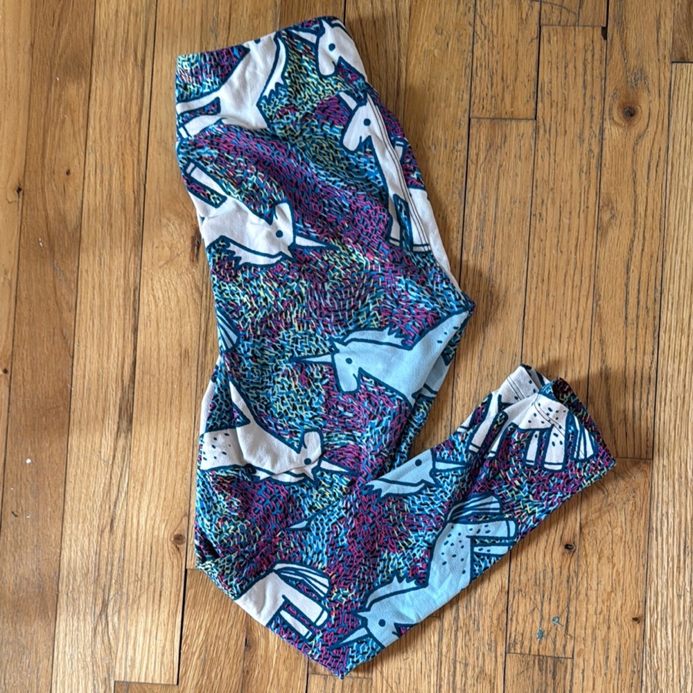 Lularoe unicorn bright colorful soft leggings OS